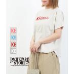 パシフィックパークストア 天竺ヘムラウンドプリントTee PACIFICPARK STORE 2025春夏新作 レディース 国内正規品 メール便可能5