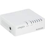 スイッチングハブ エレコム EHC-G05PA-W-K [Giga対応スイッチ/5ポート/電源外付/ホワイト]