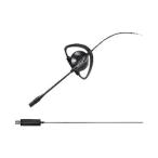 headset Buffalo kokyo принадлежности BSHSEUM110BK [ одна сторона уголок iya крюк тип headset USB подключение черный ]