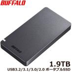 ポータブルSSD バッファロー SSD-PGM1.9U3-B/N [ポータブルSSD USB3.2 1.9TB ブラック]