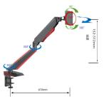 жидкокристаллический монитор arm JAPANNEXT JN-ARM-GE22V [ жидкокристаллический дисплей arm ge-ming для LED 15-34 дюймовый ]