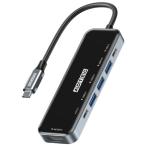 USBハブ ドッキングステーション アドテック AHUB-VA3CP-4K30 [6in1 USB-C HUB (PD (最大85W)、USB-C x 1 、USB-A x 3、HDMI (4K/30Hz)]