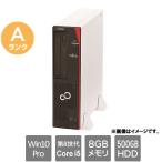  тонкий настольный PC Fujitsu * б/у персональный компьютер *A разряд *FMVD4000XP [ESPRIMO D588/VX(i5-8500 8GB HDD500GB Windows10Pro 30 день гарантия )]