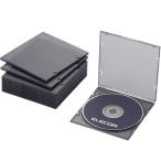 CD/DVDケース エレコム CCD-JPCS10CBK [CD/DVDスリムPPケース/1枚収納/10パック/クリアブラック]