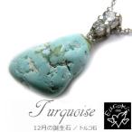 ネックレス12月誕生石トルコ石ペン...