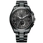 シチズン アテッサ AT8044-56E 腕時計 メンズ CITIZEN ATTESA ブラックチタンシリーズ メタルブレス クロノグラフ
