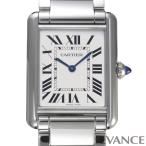 【中古】 カルティエ タンク マスト LM WSTA0052 シルバー メンズ CARTIER