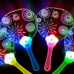 光るうちわ　花火　12個入