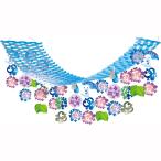 アジサイ装飾　てるてるあじさいプリーツハンガー　L180cm