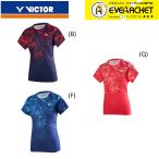 [ Victor клиренс ][ ограниченное количество 50%OFF][ самый короткий отгрузка ] Victor VICTOR одежда одежда женский игра рубашка T-01009 бадминтон форма 