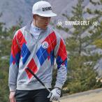 ショッピングアーガイル 【DIVINER GOLF】ゴルフウェア メンズ 長袖 トレーナー 春 オシャレ 派手 ハーフジップ トップス アーガイル柄 長袖トレーナー 大きいサイズ