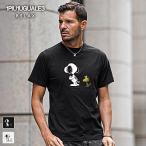 スヌーピー ウノピゥウノウグァーレトレ リラックス Tシャツ メンズ 半袖 ブランド デザインTシャツ 半袖Tシャツ クルーネック ホワイト ブラック