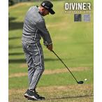 [DIVINER GOLF] Golf одежда выставить мужской Golf брюки стрейч жакет длинный рукав тонкий тонкий Glenn проверка тысяч птица XL XXL верх и низ в комплекте осень весна 