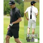 【DIVINER GOLF】 diviner golf メンズゴルフウェア セットアップ 夏 半袖 モックネック ハーフパンツ ストレッチ 半ズボン 上下セット 2点セット 夏 夏服 joker