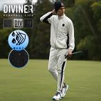 【DIVINER GOLF】  セットアップ メンズ 白 透け防止 ゴルフウェア メンズ 冬 上下セット ブランド ゴルフ ジャケット ジョガーパンツ