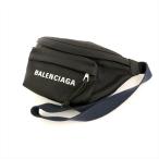 バレンシアガ BALENCIAGA ブラック ナイロン ウエストポーチ ボディバッグ ポーチ 黒 鞄 ファッションアイテム メンズ 【mo】【中古】