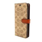  Coach COACH au XPERIA 5 для смартфон кейс signature PVC кожа Brown [mi][ б/у ]
