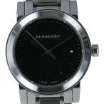 バーバリー BURBERRY ラウンドフェイス BU9201 クオーツ ブラック 文字盤 3針式 レディース 腕時計 【mo】【中古】