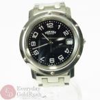 HERMES エルメス クリッパー メンズ CL6.710 シルバー×ブラック メンズ 腕時計 人気 ...