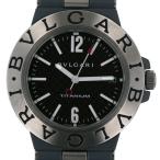 ブルガリ BVLGARI ディアゴノ カーボン TI38TA 自動巻式 ブラックカーボン 文字盤 3 ...