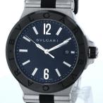 ブルガリ BVLGARI ディアゴノ デイト DG42SC 自動巻式 ブラック文字盤 3針式 メンズ ...