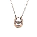 My story My jewelry K10PG розовое золото колье бриллиант Dan sing Stone подкова 40cm с ящиком [ новый товар с отделкой ][el][ б/у ]