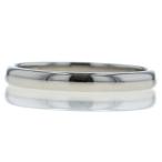 TIFFANY&amp;Co. Tiffany Pt950 four ever свадьба частота кольцо 2mm поверхность кольца простой кольцо 6.5 номер [ новый товар с отделкой ][zz][ б/у ]