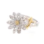 スワロフスキー SWAROVSKI ETERNAL FLOWER 花 ハチ リングセット5512661 レディース アクセサリー 指輪 13.5号 【el】【中古】