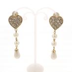 イヴ サンローラン YVES SAINT LAURENT YSL ハート イヤリング レディース アクセサリー ゴールド【el】【中古】