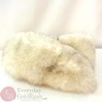 [ с ящиком прекрасный товар ]SAGAFOX SaGa мех лисы палантин белый женский мода мех зима [mi][ б/у ]