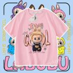 ラブブ Tシャツ 半袖 キッズ 綿 labubu 子供/レディース ジュニア ティーンエイジャー キッズ かわいい アニメ 柔らかい 夏 可愛い 親子ペアルック 親子服