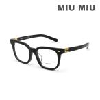 MIU MIU ミュウミュウ 眼鏡 フレーム のみ MU06XVF 16K1O1 50 ブラック アジアンフィット レディース VMU 06X-F 16K-1O1