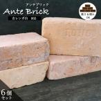 ショッピング古 【古煉瓦 アンテブリック 002 古レンガ白 6個セット販売】アンティークレンガ 23X11.5cm ブロック DIY 外構 エクステリア 庭 花壇 置くだけ おしゃれ