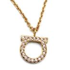 サルヴァトーレ フェラガモ　Salvatore Ferragamo 　ネックレス　76 1032 696656　 ゴールド　クリスタル　ガンチーニ　アクセサリー
