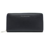 トミーヒルフィーガ　TOMMY HILFIGER　ラウンドファスナー財布　AW0AW18125 BDS　ブラック　PUレザー　TH FLAG LRG ZA LONG WALLET ジップアラウンド