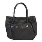 マルニ　キッズ　MARNI KIDS　トートバッグ　M01610 M00TJ　ブラック　ナイロン　スパンコールロゴ　キッズ　ガールズ　レディース　ハンドバッグ