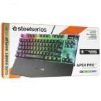 爆買【中古】SteelSeries ゲーミングキーボード Apex Pro TKL JP ブラック 元箱あり