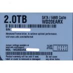 . покупка [ б/у ]Western Digital HDD WD20EARX 2TB SATA600 3000~4000 часов в течение 