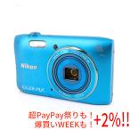 [ б/у ]Nikon производства цифровая камера COOLPIX S3600 голубой /2005 десять тысяч пикселей есть перевод 