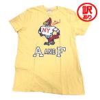 【訳あり】アバクロンビー＆フィッチ Tシャツ Abercrombie&Fitch Mサイズ イエロー エクセルワールド メンズ【※返品不可※在庫処分品】