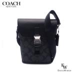 ショッピングcoach コーチ バッグ COACH アウトレット ショルダーバッグ C3134 QBCHR トラック スモール フラップ チャコール×ブラック プレゼント ブランド メンズ