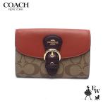 コーチ 財布 COACH アウトレット 二つ折り財布 C7374 IME7V シグネチャー ミニ財布 カーキマルチ レディース ブランd