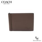 コーチ 財布 アウトレット メンズ 二つ折り財布 マネークリップ CH090 QBCBD COACH レザー ダークストーン ブランド ウォレット 1241