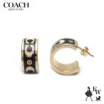 コーチ ピアス COACH アウトレット ピアス フープ C型 CI903 GDBK ゴールド×ブラック ブランド