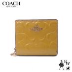 コーチ 財布 アウトレット 二つ折り財布 CT982 IMGLD COACH エンボス シグネチャー レザー ゴールド レディース ブランド
