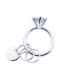 THE KISS ペア キーリング シルバー ペアアクセサリー キュービックジルコニア KISS-KEYRING01ザキッス