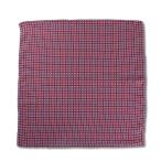  pocket square Италия принт шелк мелкий рисунок рисунок темно-синий / wine red 