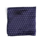  pocket square VANNERS шелк peiz Lead to темно-синий 