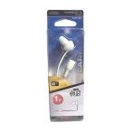 モノラルイヤホン ラジオ用 φ3.5 1m ホワイト_EAR-1201 01-1201 オーム電機