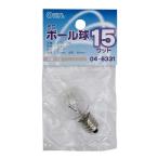 白熱球 ミニボール形 E12 15W G25 クリ